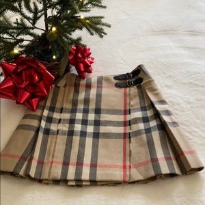 Classic Check Burberry Kilt- Lined Wool Size 10Y